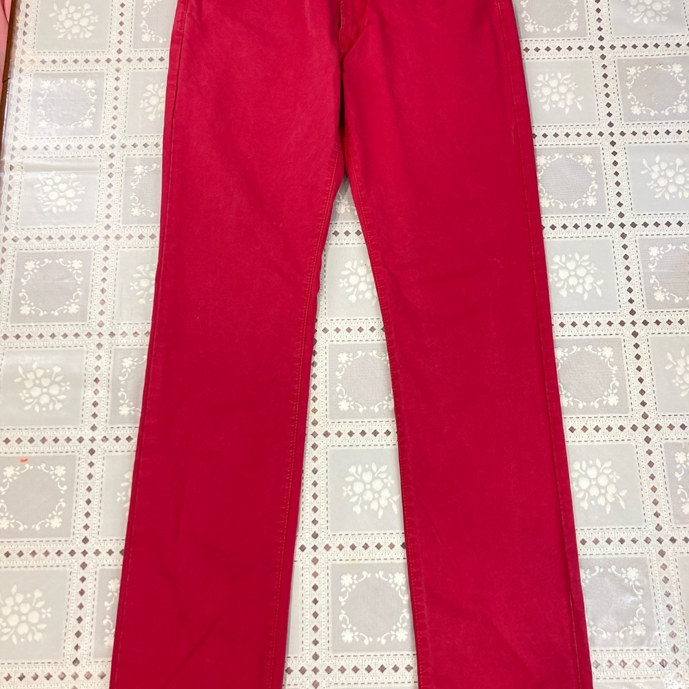 Gap 1969 Slim Apple Red Denim Jeans Men's Sz 32X34